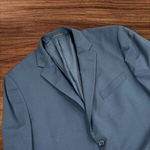 JOS A Bank Reserve Super 120s Wool Tailored Fit Mens Navy Blazer 44R Marzotto